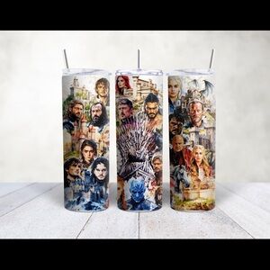 Medieval Fantasy Dragon Tumbler | Dark Kingdom Aesthetic Cup | Epic Drinkware